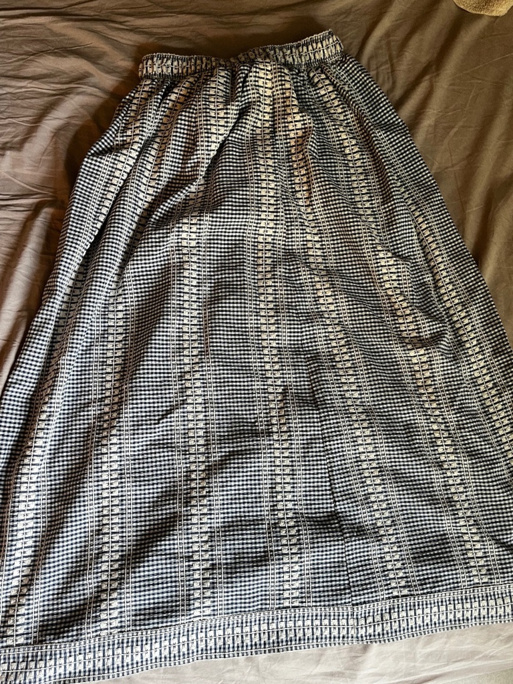 Max Studio gingham maxi skirt
